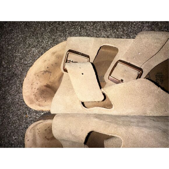Birkenstock Arizona Taupe Suede Sandals - Picture 4 of 5
